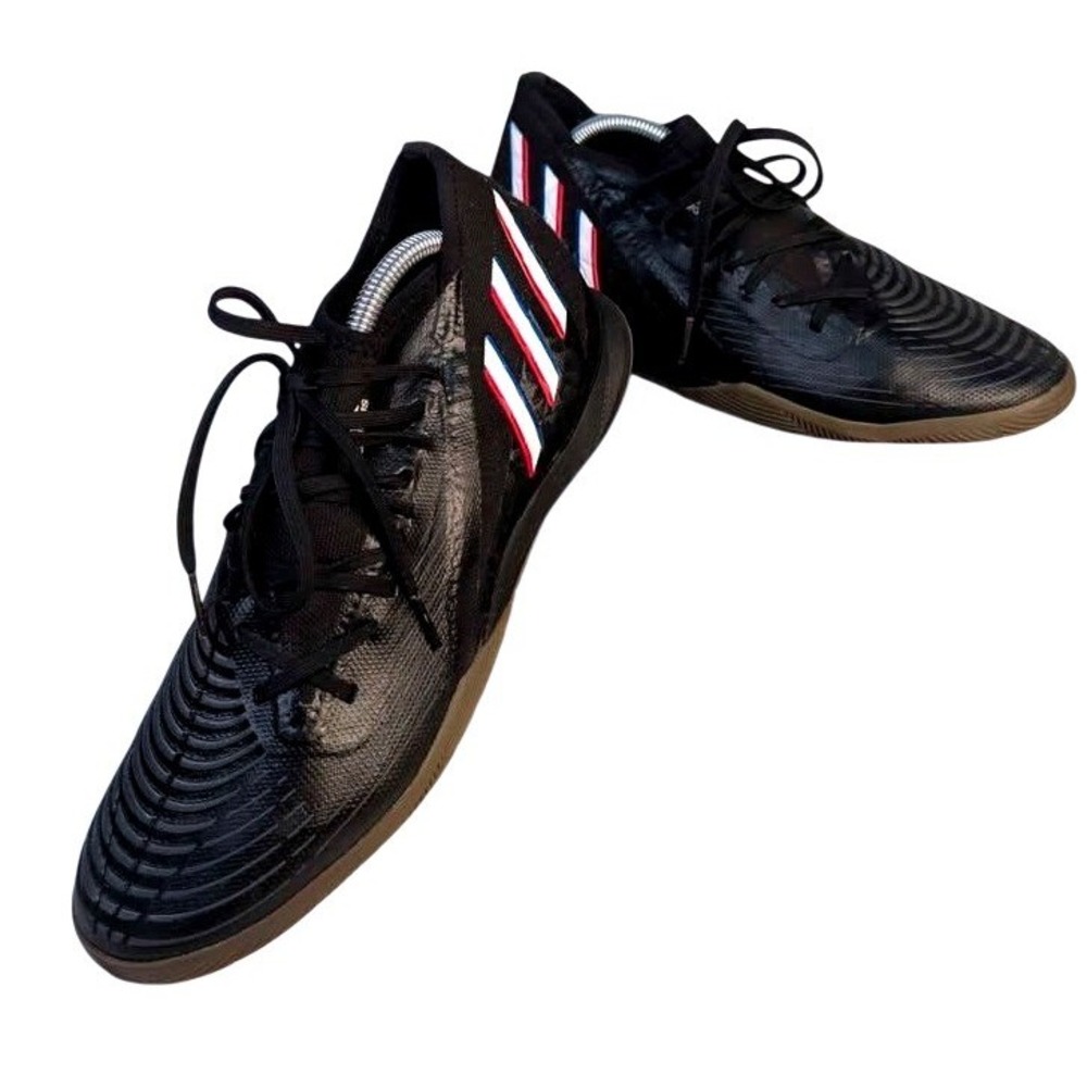 Adidas ~ Predator Edge.3 Indoor Soccer Shoes ~ Mens 10.5 Black~ GX0020 Zone Skin
